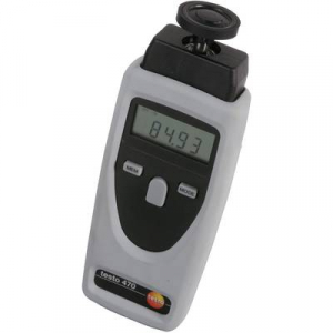 Testo 470 Optikai és mechanikus, tárcsás digitális fordulatszámmérő műszer