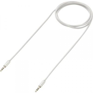 SpeaKa Professional Jack Audio Csatlakozókábel [1x Jack dugó, 3,5 mm-es - 1x Jack dugó, 3,5 mm-es] 3.00 m Fehér SuperSoft köpeny