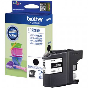 Brother Tinta LC-221BK Eredeti Fekete LC221BK