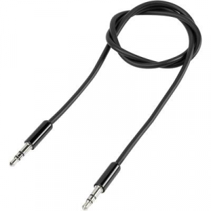 SpeaKa Professional Jack Audio Csatlakozókábel [1x Jack dugó, 3,5 mm-es - 1x Jack dugó, 3,5 mm-es] 0.50 m Fekete SuperSoft köpeny