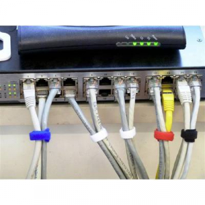 Tépőzáras kábelkötöző, tépőzáras szalag 10db-os készlet 200 mm x 13 mm TRU COmPONENTS 802-330-Bag