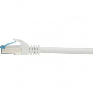 RJ45-ös patch kábel, hálózati LAN kábel, tűzálló, CAT 6A S/FTP [1x RJ45 dugó - 1x RJ45 dugó] 3 m szürke, Renkforce
