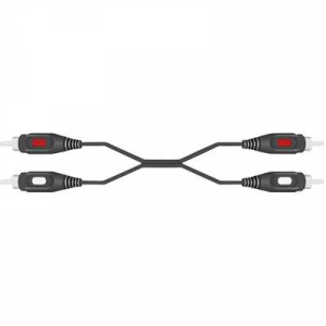 SpeaKa Professional RCA Audio Csatlakozókábel [2x RCA dugó - 2x RCA dugó] 1.50 m Fekete