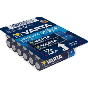 Mikroelem AAA, alkáli mangán, 1,5V, 12 db, Varta High Energy LR03, AAA, LR3, AM4M8A, AM4, S