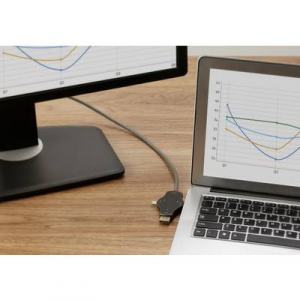 Renkforce Cable-Sharing Összekötőkábel [1x HDMI dugó - 3x DisplayPort dugó, Mini DisplayPort dugó, USB 3.1 dugó, C típus] Fekete tépésbiztos, sodort é