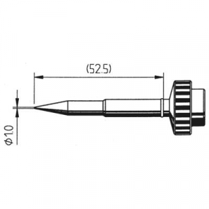 Ersa 612 pákahegy, forrasztóhegy 612 BD LF ceruza formájú hegy 1.0 mm