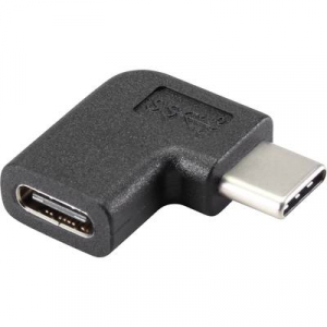 Renkforce USB 3.1 (Gen 2) Átalakító [1x USB-C™ dugó - 1x USB-C™ alj] 90°-ban jobbra hajlított