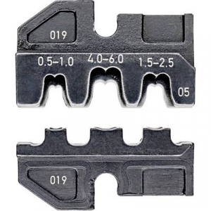 Knipex 97 49 05 krimpelőfogó krimpelő betét, préselő betét, szigeteletlen nyitott sarukhoz 2.8/6.3 mm 0.5 - 6 mm2