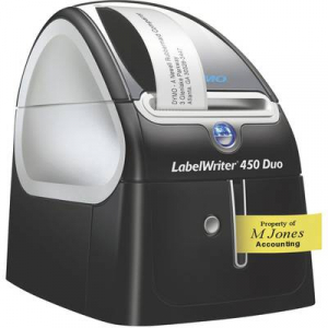 DYMO LabelWriter 450 Duo Címkenyomtató Termodirekt 300 x 600 dpi Etikett szélesség (max.): 56 mm USB