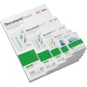 GBC Lamináló fólia 86 x 54 mm, Névjegykártya 125 mikron fényes 100 db