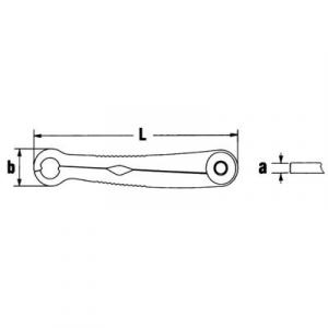 Racsnis egygyűrűs kulcs 1 db 19 mm Stahlwille 240 19-3/4 41101919