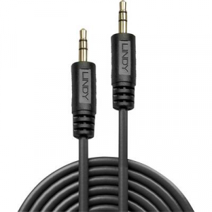 LINDY Jack Audio Csatlakozókábel [1x Jack dugó, 3,5 mm-es - 1x Jack dugó, 3,5 mm-es] 10.00 m Fekete