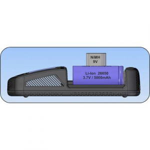 AccuPower IQ338XL NiCd, NiMH, Lítiumion 10340, 10350, 10440, 10500, 12500, 12650, 13500, 13650, 14500, 14650, 16340, 16650, 17335, 17355, 17500, 17650