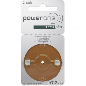 Powerone P312 Hallókészülék akku ZA 312 NiMH 23 mAh 1.2 V 2 db