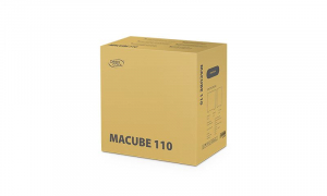 Deepcool MACUBE 110 táp nélküli ablakos Micro-ATX ház fekete (R-MACUBE110-BKNGM1N-G-1)