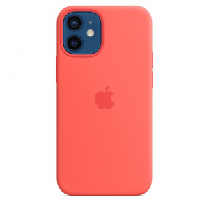 Apple MagSafe-rögzítésű iPhone 12 mini szilikontok pink citrus színű (mhkp3zm/a)