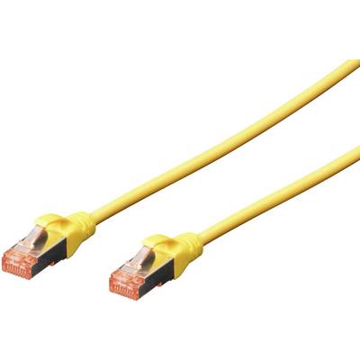 RJ45 Hálózat Csatlakozókábel CAT 6 S/FTP 3.00 m Fekete Halogénmentes, sodort érpár, Védővel, Lángálló Digitus