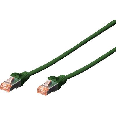 RJ45 Hálózat Csatlakozókábel CAT 6 S/FTP 3.00 m Fekete Halogénmentes, sodort érpár, Védővel, Lángálló Digitus