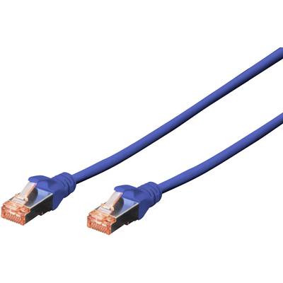 RJ45 Hálózat Csatlakozókábel CAT 6 S/FTP 3.00 m Fekete Halogénmentes, sodort érpár, Védővel, Lángálló Digitus