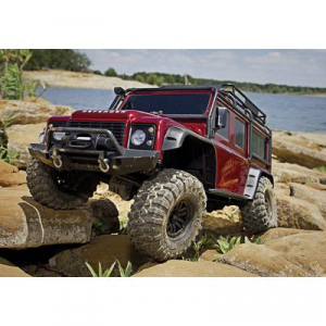 Traxxas Landrover Defender Brushed RC modellautó Elektro Crawler 4WD RtR 2,4 GHz