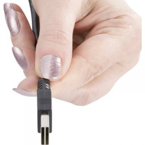 USB 2.0 A/Mini-B csatlakozókábel 1,8 m, megfordítható dugóval