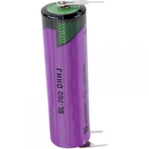 AA lítium ceruzaelem, forrasztható, 3,6V 2200 mAh, forrfüles, 15 x 50 mm, Tadiran SL760PT