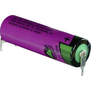 AA lítium ceruzaelem, forrasztható, 3,6V 2200 mAh, forrfüles, 15 x 50 mm, Tadiran SL760PT