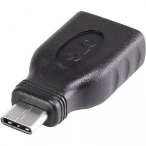 Renkforce USB 3.0 &Aacute;talak&iacute;t&oacute; [1x USB-C&trade; dug&oacute; - 1x USB 3.2 Gen 1 A alj] OTG funkci&oacute;val, Aranyozatt &eacute;rintkező