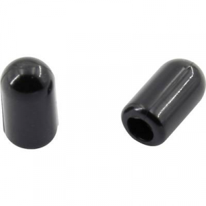 PVC zárósapka 100 db, fekete, TRU COMPONENTS TC-EP-0809203
