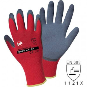 L+D Griffy Soft Latex 14910-7 Poliészter Munkakesztyű Méret (kesztyű): 7 EN 388:2016 CAT II 1 pár