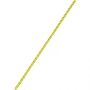 Zsugorcső, v&eacute;kony fal&uacute; 25 mm /8 mm , zsugorod&aacute;si ar&aacute;ny 3:1 s&aacute;rga-z&ouml;ld sz&iacute;nben