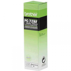 Brother Hőtranszfer tekercs faxhoz Eredeti 144 oldal Fekete 2 db PC-72RF PC72RF