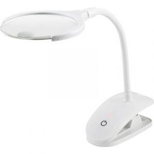 TOOLCRAFT WSL-006 LED nagyító lámpa asztali bilinccsel 60lm 1.75 x, 3 x Lencseméret: (O) 110 mm