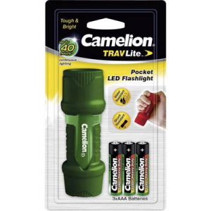 LED-es zseblámpa, zöld vagy piros, Camelion Travellite HP7011