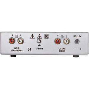 Lemezjátszó, Phono előerősítő, RIAA korrektor, ezüst Dynavox TC-750