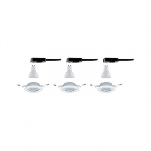 Beépíthető lámpa 3 részes készlet LED GU10 15 W Paulmann 93422 Base Fehér (matt)