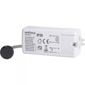 Érintés nélküli közelítéskapcsoló, IP20, max. 500W, renkforce