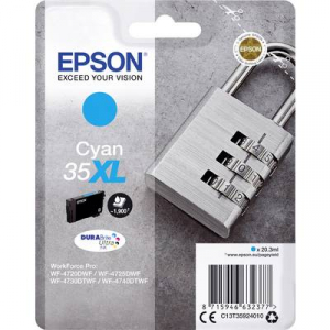 Epson Tinta T3592, 35XL Eredeti Cián C13T35924010