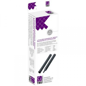 TRU COMPONENTS T1904CA047 Zsugorcső ragasztóval Fekete 19 mm Zsugorodási arány:6:1 2 db