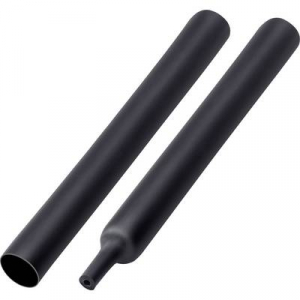 TRU COMPONENTS T1904CA047 Zsugorcső ragasztóval Fekete 19 mm Zsugorodási arány:6:1 2 db