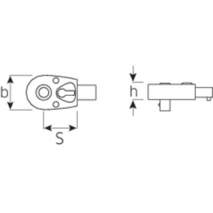 Stahlwille 725QR/ 5 58253005 Bedugaszolható racsni 3/8 (10 mm)