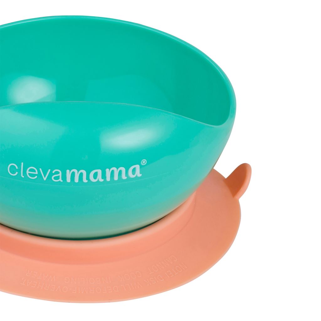 ClevaMama 3007 tapadóaljú tányér kanállal és villával