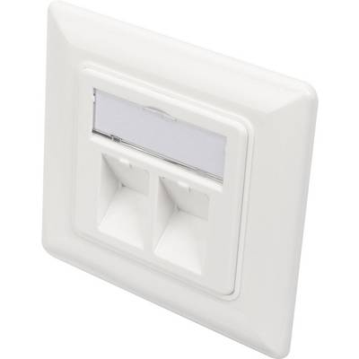 Keystone tartó 2-szeres Digitus DN-93801-1 Fehér