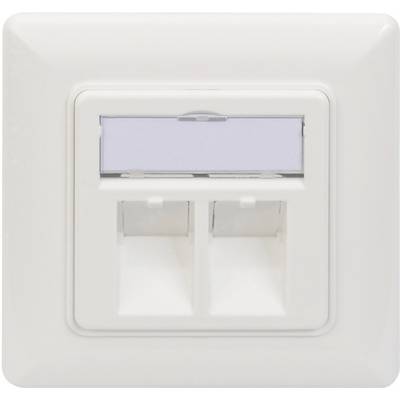 Keystone tartó 2-szeres Digitus DN-93801-1 Fehér