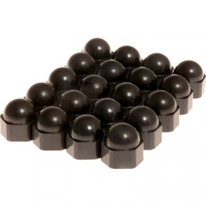 Kerékanya sapka készlet 19 mm 20 db, műanyag, fekete, HP Autozubehör