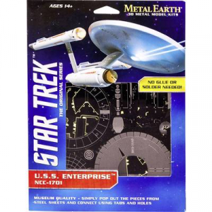 Metal Earth Star Trek Starship Enterprise NCC-1701 3D lézervágott fémmodell építőkészlet 502670