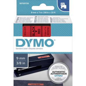 DYMO feliratozószalag D1, 9mm, piros/fekete, S0720720