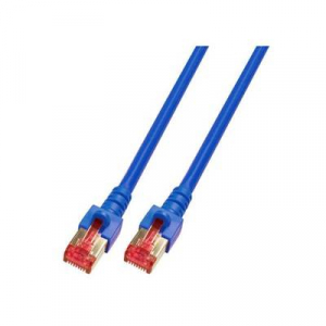 RJ45 Hálózat Csatlakozókábel CAT 6 S/FTP 0.50 m Kék Lángálló, Halogénmentes, Védővel, Aranyozatt érintkező EFB Elektronik