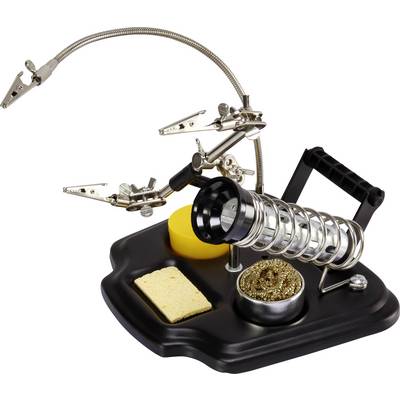 Harmadik kéz paneltartó 3db hajlítható csipesszel, pákatartóval, ón tartóval TOOLCRAFT ZD-10Y