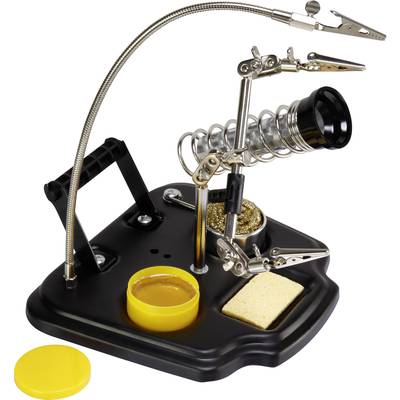 Harmadik kéz paneltartó 3db hajlítható csipesszel, pákatartóval, ón tartóval TOOLCRAFT ZD-10Y